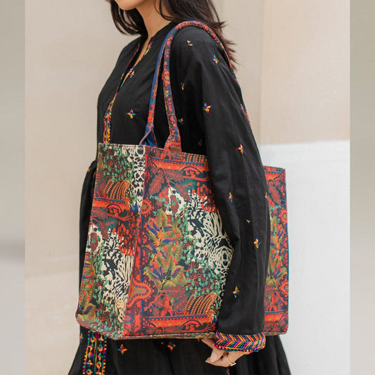 Camilla Jaguar Print Tote Bag